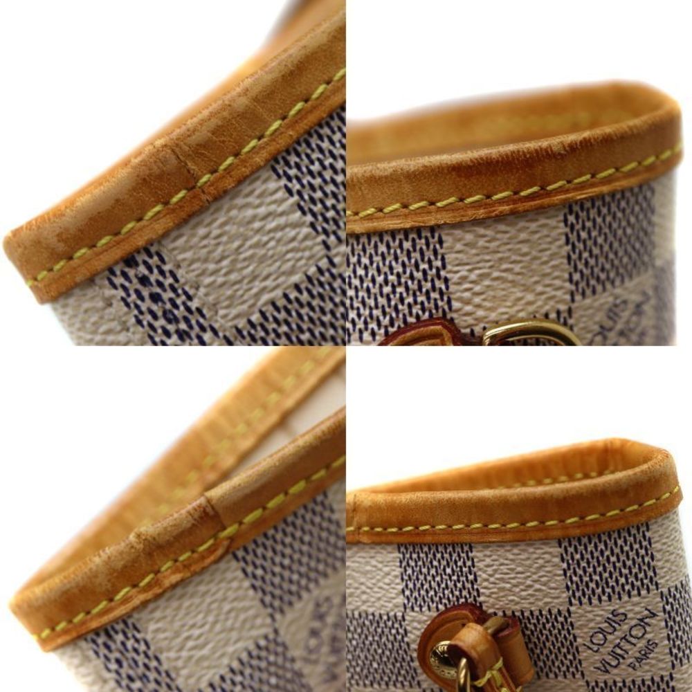 Louis Vuitton PM Damier Canvas White Bag Neverfull Tote - Picture 11 of 13